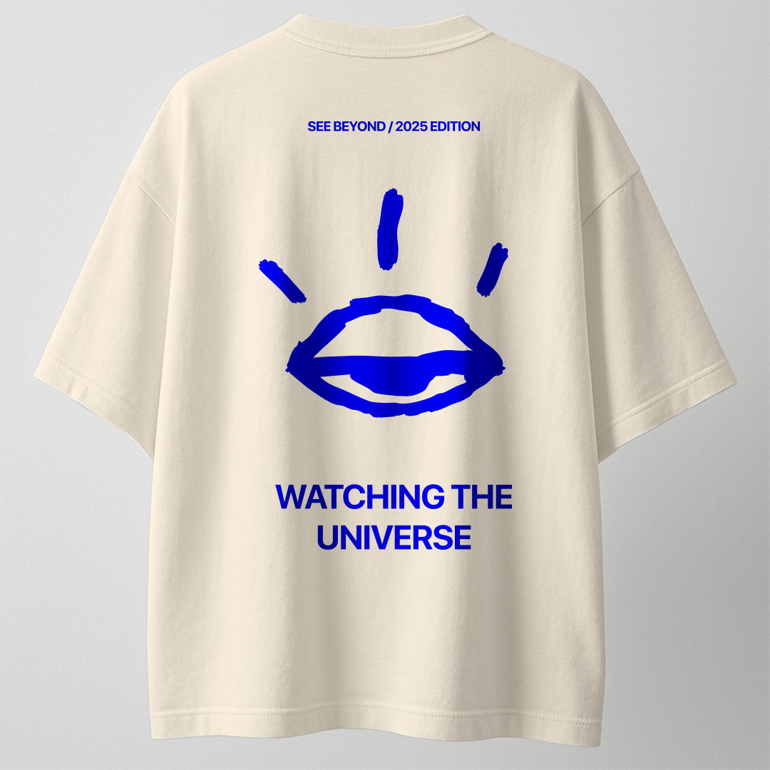WATCHING THE UNIVERSE | Unisex Terry Oversized Tee