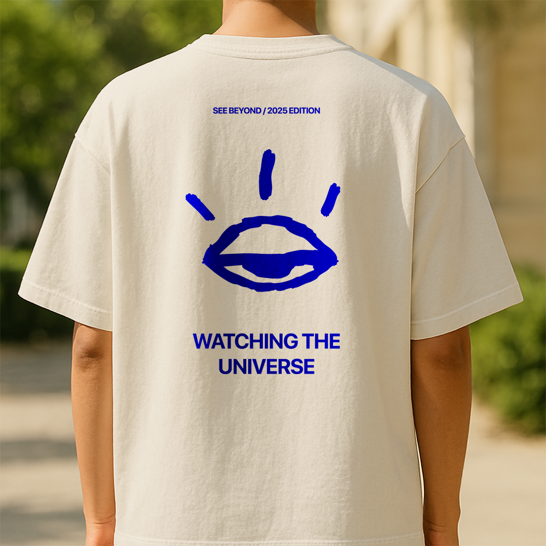 WATCHING THE UNIVERSE | Unisex Terry Oversized Tee